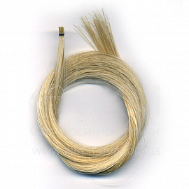 Волос монгольский, белый, премиум класса, для скрипки и альта, 82 см, 6,3 гр.