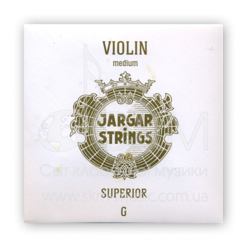 Струна для скрипки Соль JARGAR SUPERIOR, синтетика/серебряная обмотка