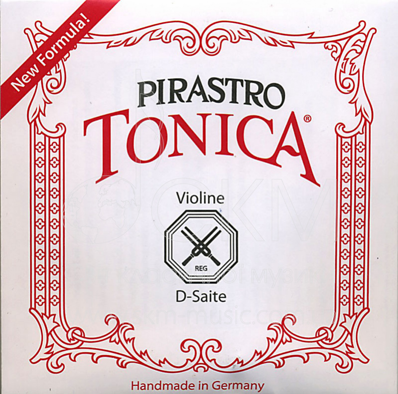 Струна для скрипки Ре PIRASTRO TONICA малых размеров, нейлон/чистое серебро
