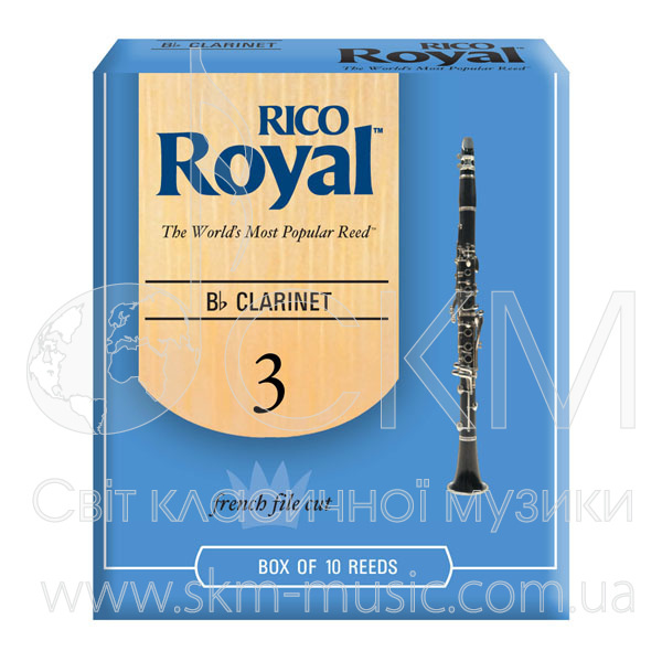 Трости для кларнета Rico Royal, штука (№ 1,5; 2; 2,5; 3; 3,5; 4; 5)