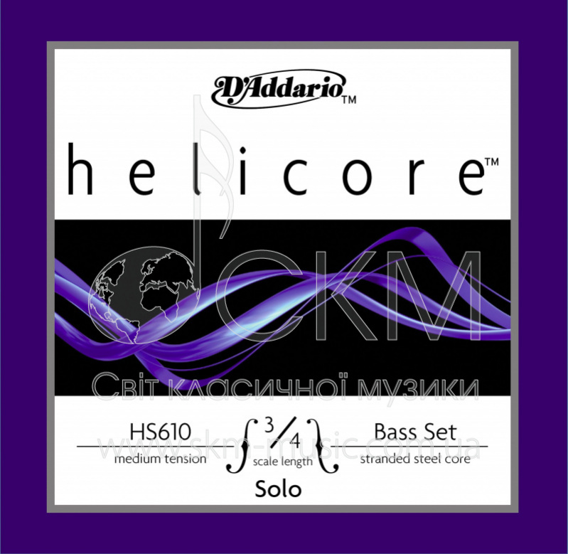 Ля D'ADDARIO HELICORE SOLO, сталь/никель