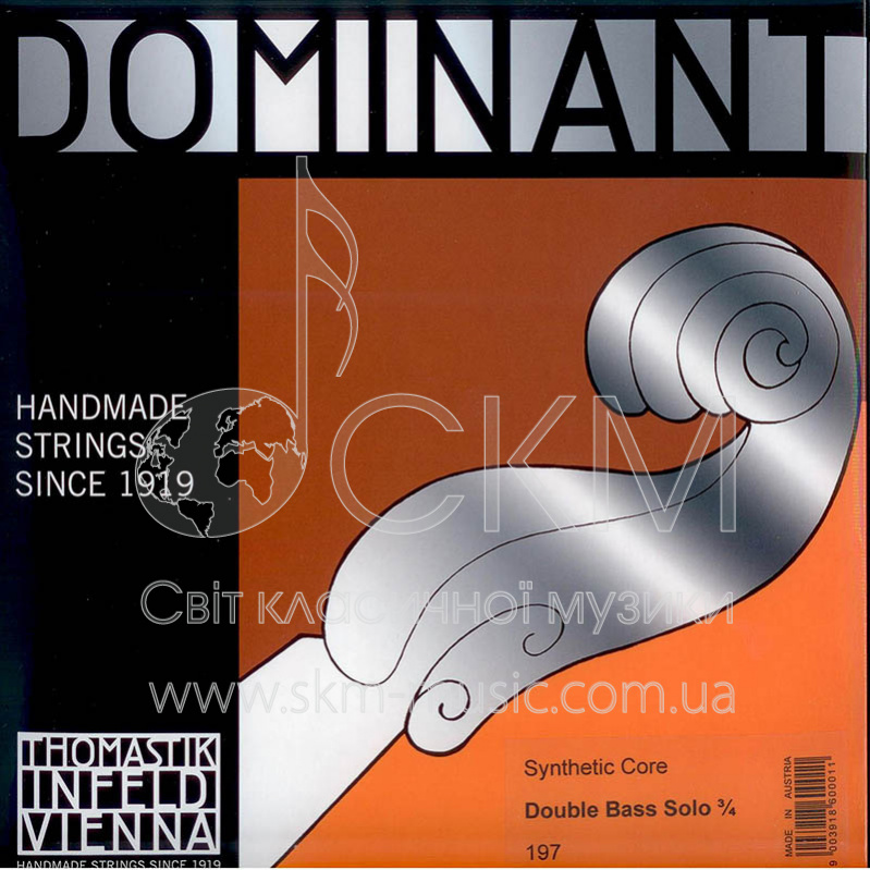 Ля THOMASTIK DOMINANT SOLO, сердечник синтетика/хромовая обмотка