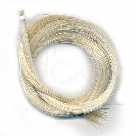 Волос аргентинский, белый, "TOP" класса, для контрабаса, 80 см, 10 гр.