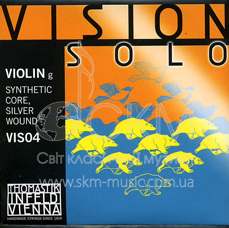 Соль THOMASTIK VISION SOLO, сердечник синтетика, обмотка чистое серебро