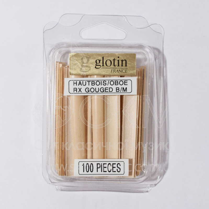 Пластинка камыша гобоя Glotin, заточенная с внутренней стороны, штука