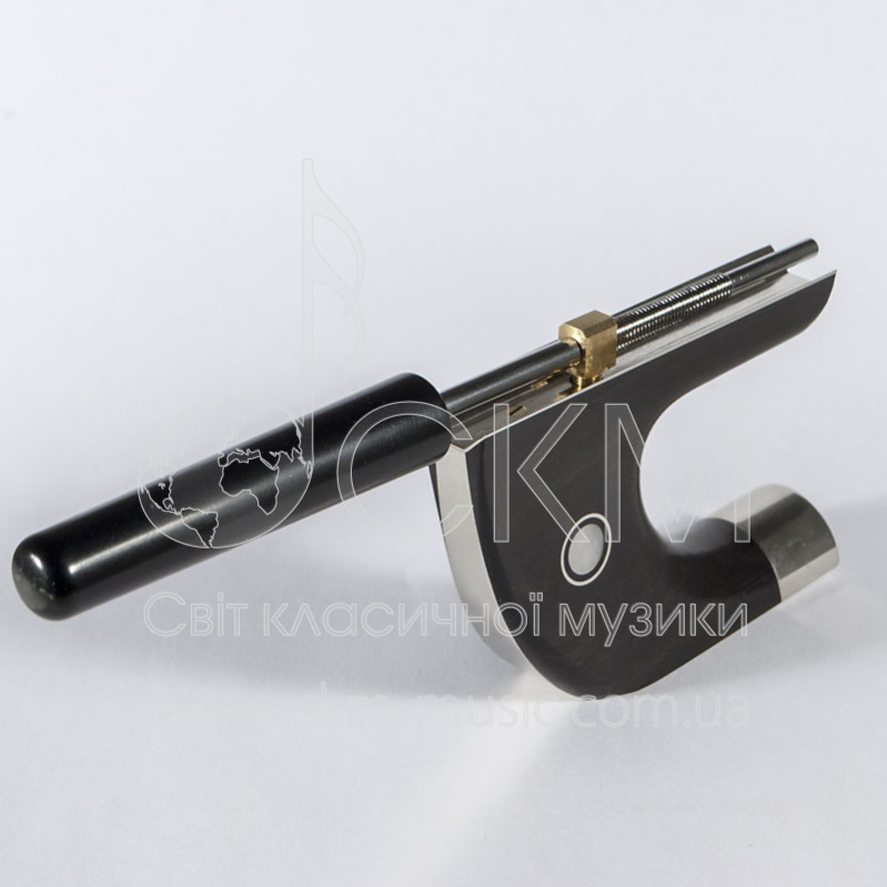 Колодка для контрабасового (немецкая модель) смычка Paulus, мельхиор (nickel-silver)