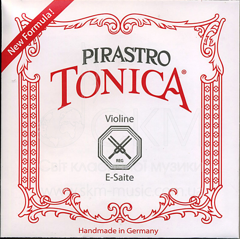 Струна для скрипки Ми PIRASTRO TONICA малых размеров, посеребренная сталь, шарик