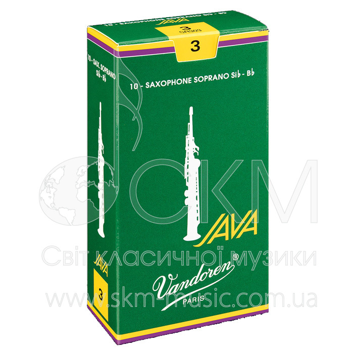 Трости для саксофона сопрано Vandoren Java, штука (№ 2- 2,5 - 3 - 3,5 - 4)
