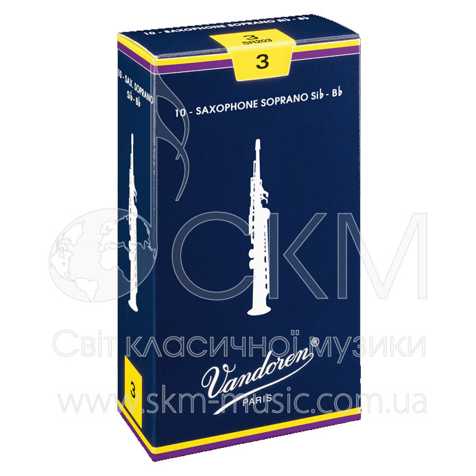 Трости для саксофона сопрано Vandoren Traditional, штука