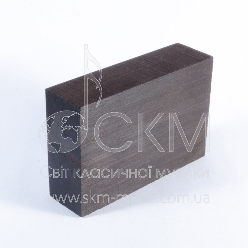Блок-заготовка для контрабасовой колодки, черное дерево