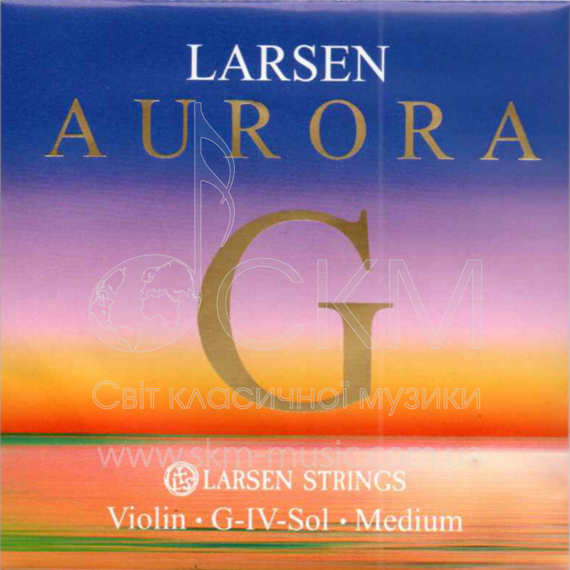 Струна для скрипки Соль LARSEN LARSEN AURORA, синтетика/серебряная обмотка