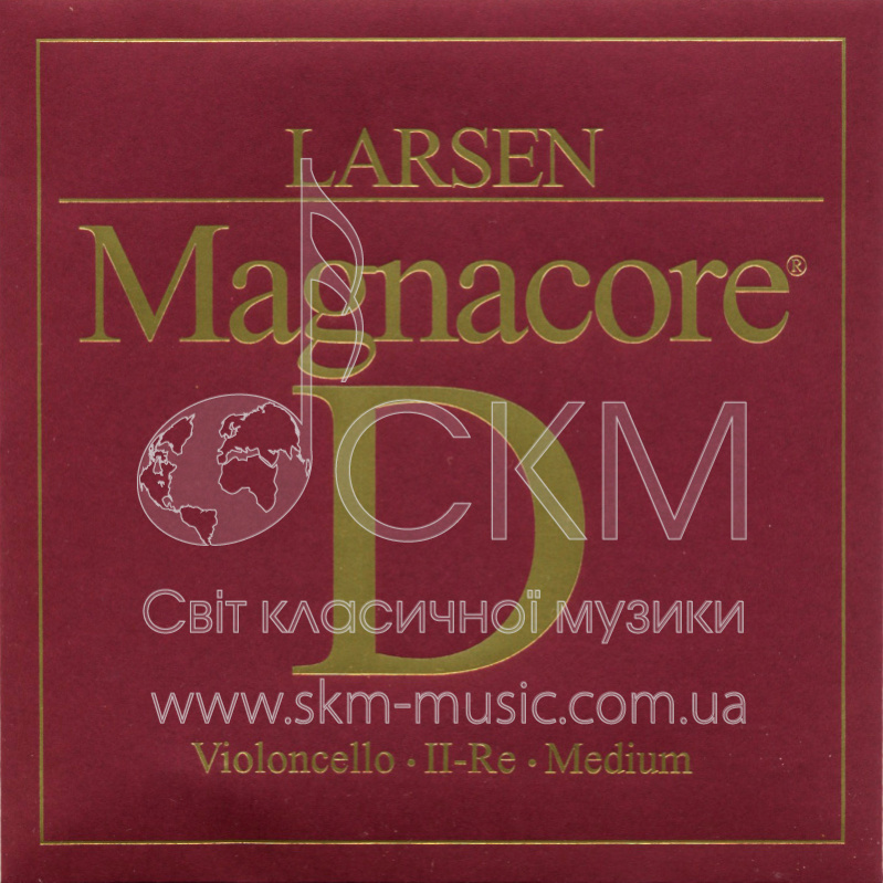 Струна для виолончели Ре LARSEN MAGNACORE, сталь/хромсталь