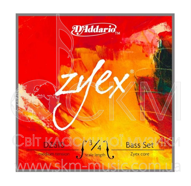 Ля D'ADDARIO ZYEX, синтетическая основа Zyex/вольфрамовая обмотка