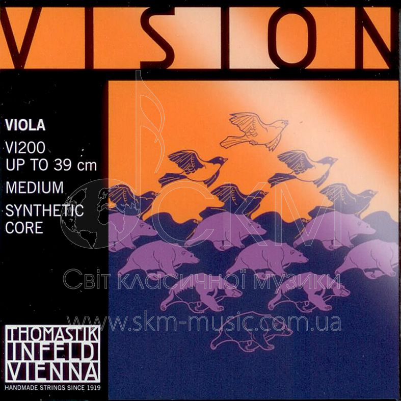 Ля THOMASTIK VISION, основа сталь/хромовая обмотка