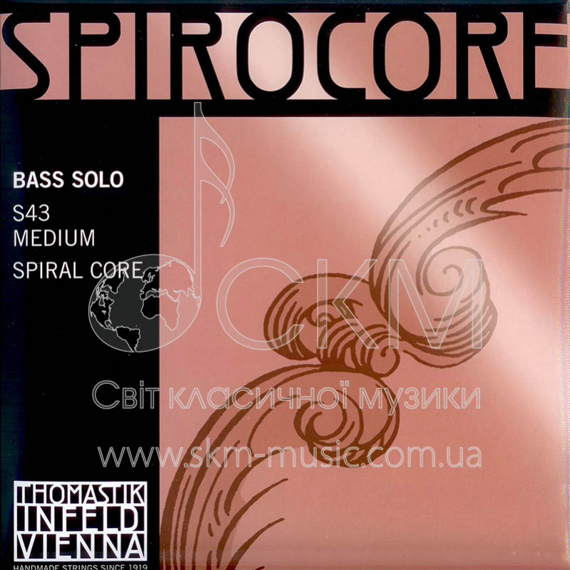 Ля THOMASTIK SPIROCORE SOLO, спиральный сердечник/хромовая обмотка