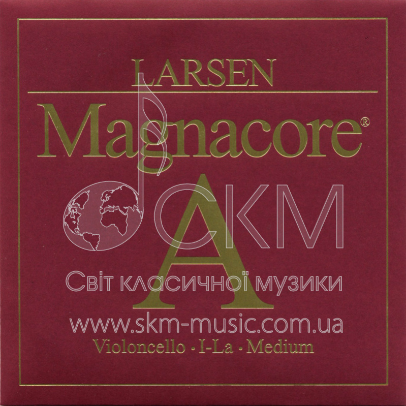 Струна для виолончели Ля LARSEN MAGNACORE, сталь/хромсталь